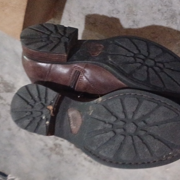 Born Brown leather boots size 7 Attila dark brown - Picture 7 of 10